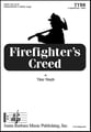 Firefighter's Creed TTBB choral sheet music cover